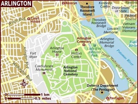 வரைபடம் arlington வாஷிங்டன் dc