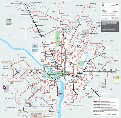 dc மெட்ரோ பஸ் வரைபடம்