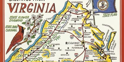 வாஷிங்டன் dc virginia வரைபடம்