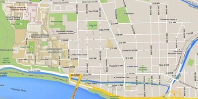 வரைபடம் georgetown வாஷிங்டன் dc