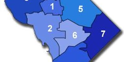 வாஷிங்டன் dc பார்க்கிங் மண்டலம் வரைபடம்