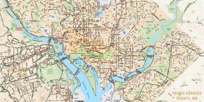 வாஷிங்டன் dc பைக் வரைபடம்